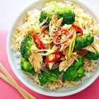 Healthy sesame garlic chicken