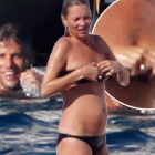 Kate Moss black bikini