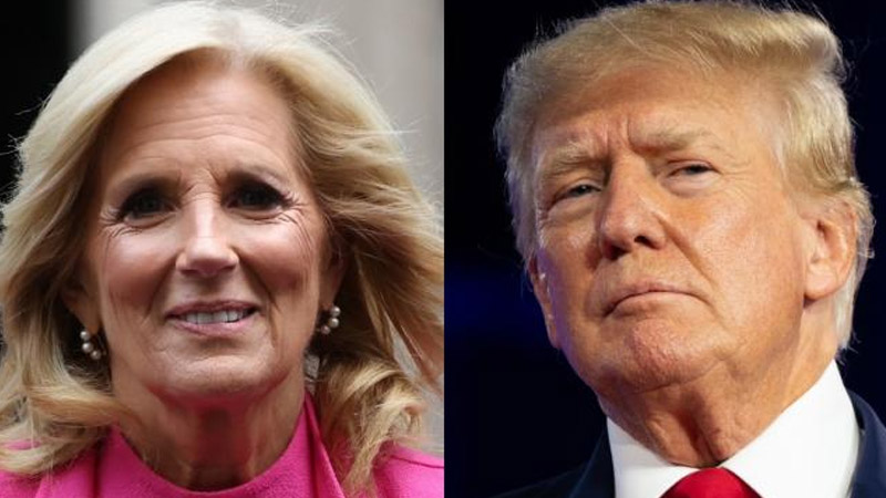 Trump and Jill Biden