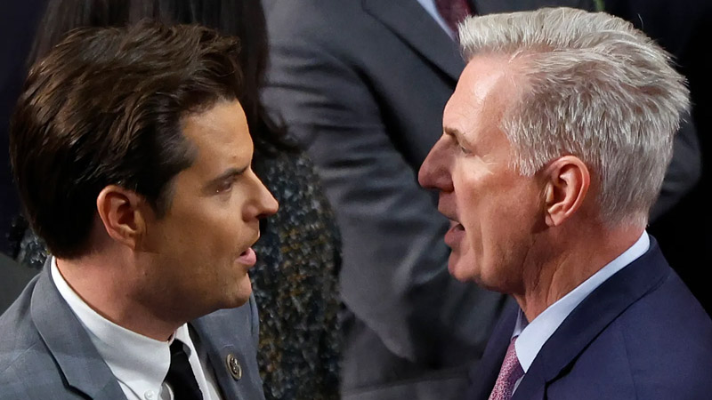 Kevin McCarthy and Matt Gaetz