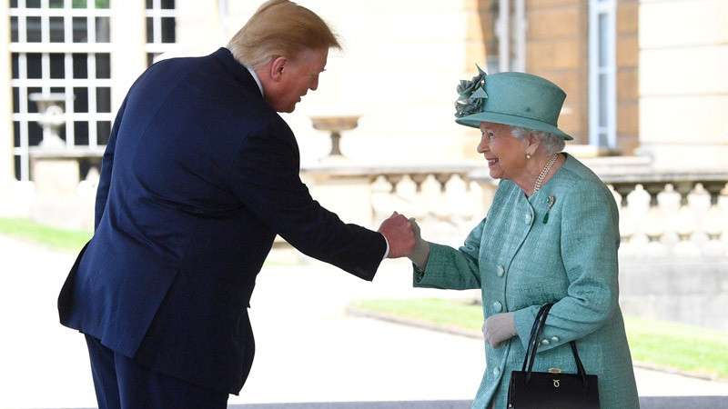 queen elizabeth and trump