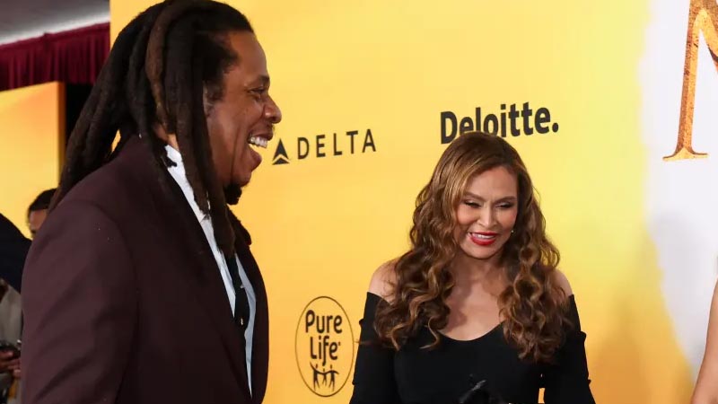  Jay-Z Embraces Tina Knowles Amid Bizarre ‘Hacker’ Drama Over Rape Lawsuit Post