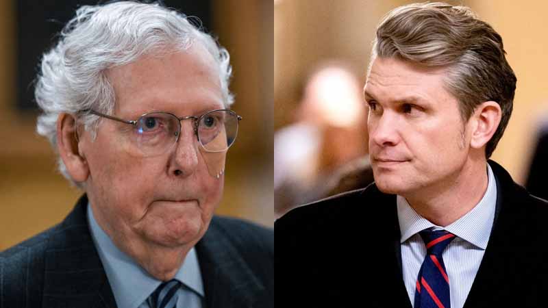 Mitch McConnell and Pete Hegseth